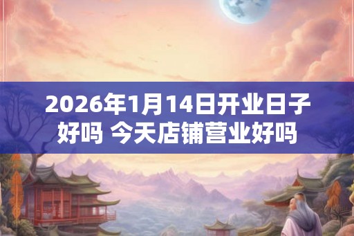 2026年1月14日开业日子好吗 今天店铺营业好吗 2026年1月14日开业日子好吗 今天店铺营业好吗