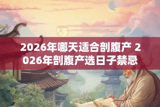 2026年哪天适合剖腹产 2026年剖腹产选日子禁忌