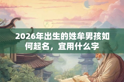 2026年出生的姓牟男孩如何起名，宜用什么字