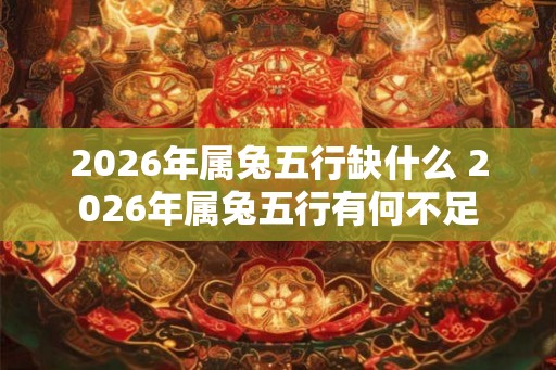 2026年属兔五行缺什么 2026年属兔五行有何不足