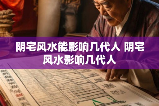 阴宅风水能影响几代人 阴宅风水影响几代人