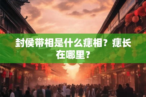 封侯带相是什么痣相？痣长在哪里？