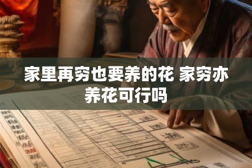 家里再穷也要养的花 家穷亦养花可行吗