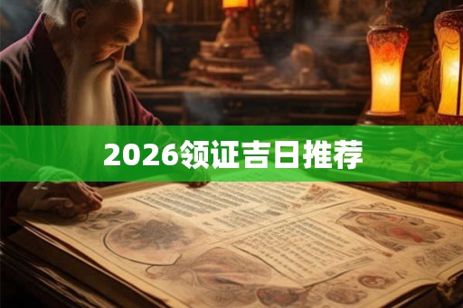 2026领证吉日推荐
