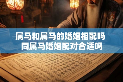 属马和属马的婚姻相配吗 同属马婚姻配对合适吗 属马和属马的婚姻相配吗 同属马婚姻配对合适吗