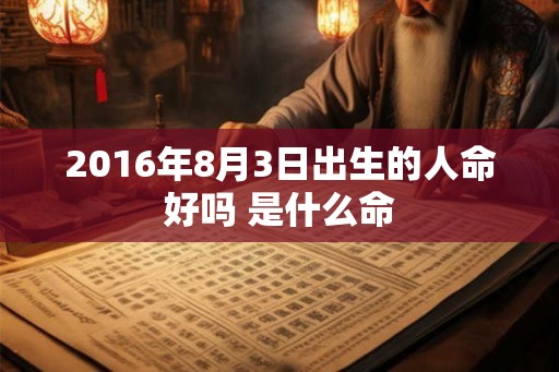 2016年8月3日出生的人命好吗 是什么命