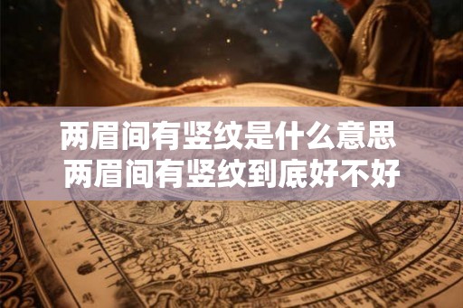 两眉间有竖纹是什么意思 两眉间有竖纹到底好不好