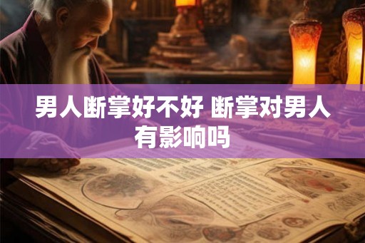 男人断掌好不好 断掌对男人有影响吗