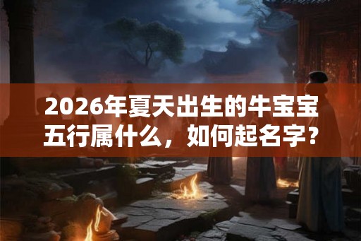 2026年夏天出生的牛宝宝五行属什么，如何起名字？