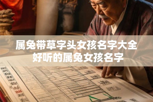 属兔带草字头女孩名字大全 好听的属兔女孩名字 属兔带草字头女孩名字大全 好听的属兔女孩名字