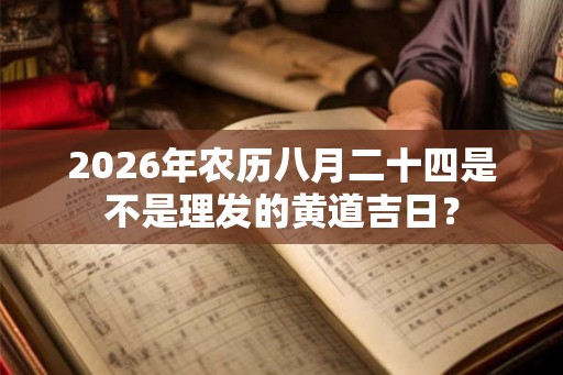 2026年农历八月二十四是不是理发的黄道吉日？