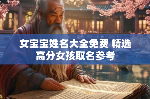女宝宝姓名大全免费 精选高分女孩取名参考