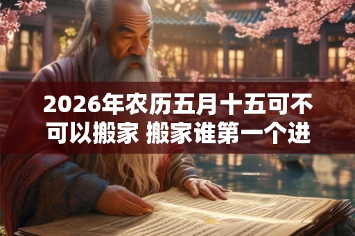 2026年农历五月十五可不可以搬家 搬家谁第一个进门