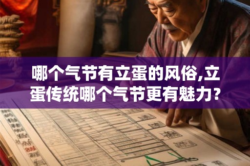 哪个气节有立蛋的风俗,立蛋传统哪个气节更有魅力？