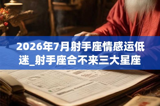 2026年7月射手座情感运低迷_射手座合不来三大星座