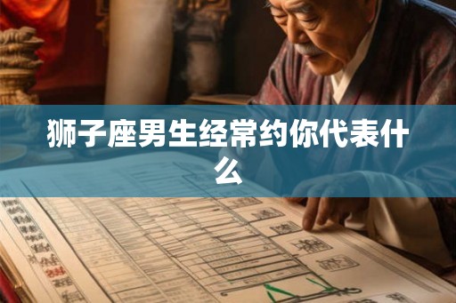 狮子座男生经常约你代表什么