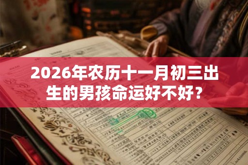 2026年农历十一月初三出生的男孩命运好不好？