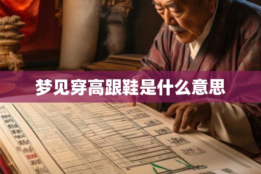 梦见穿高跟鞋是什么意思