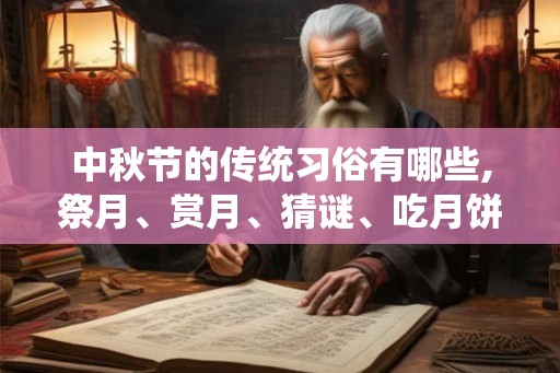 中秋节的传统习俗有哪些,祭月、赏月、猜谜、吃月饼 中秋节的传统习俗有哪些,祭月、赏月、猜谜、吃月饼