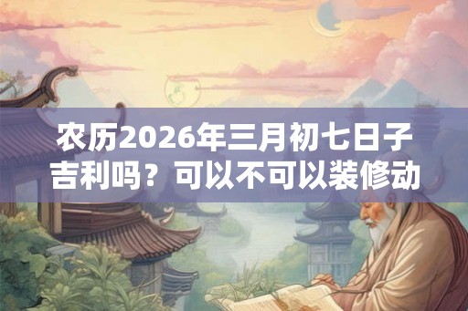 农历2026年三月初七日子吉利吗？可以不可以装修动土？