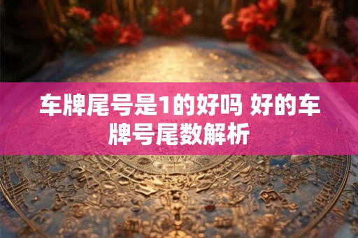 车牌尾号是1的好吗 好的车牌号尾数解析