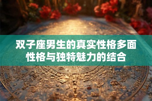 双子座男生的真实性格多面性格与独特魅力的结合