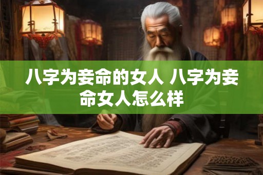 八字为妾命的女人 八字为妾命女人怎么样