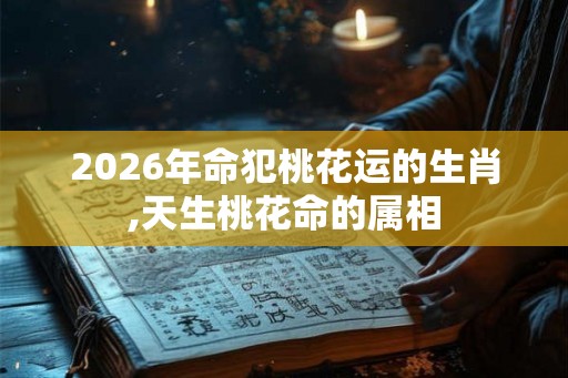 2026年命犯桃花运的生肖,天生桃花命的属相