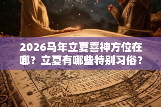 2026马年立夏喜神方位在哪？立夏有哪些特别习俗？