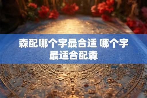 森配哪个字最合适 哪个字最适合配森