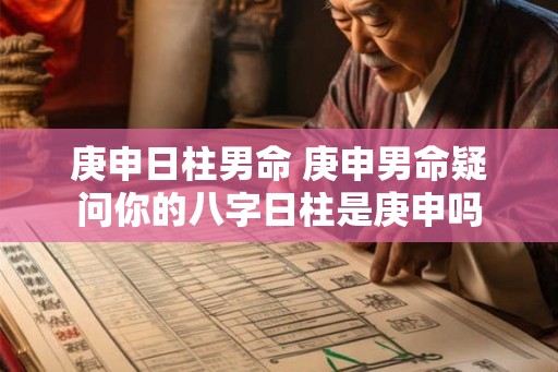 庚申日柱男命 庚申男命疑问你的八字日柱是庚申吗 庚申日柱男命 庚申男命疑问你的八字日柱是庚申吗