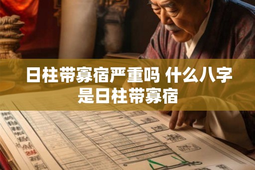 日柱带寡宿严重吗 什么八字是日柱带寡宿