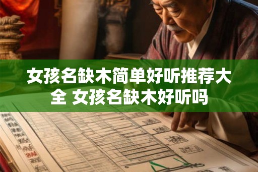 女孩名缺木简单好听推荐大全 女孩名缺木好听吗