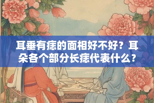 耳垂有痣的面相好不好？耳朵各个部分长痣代表什么？