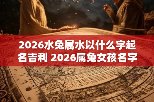 2026水兔属水以什么字起名吉利 2026属兔女孩名字洋气的