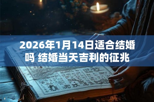 2026年1月14日适合结婚吗 结婚当天吉利的征兆