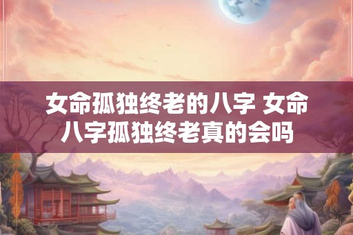 女命孤独终老的八字 女命八字孤独终老真的会吗