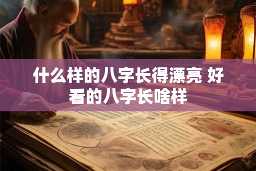 什么样的八字长得漂亮 好看的八字长啥样 什么样的八字长得漂亮 好看的八字长啥样