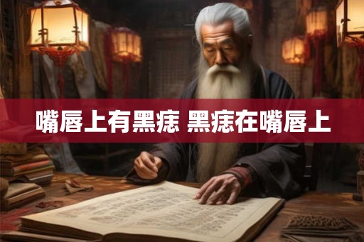 嘴唇上有黑痣 黑痣在嘴唇上
