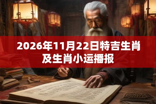 2026年11月22日特吉生肖及生肖小运播报