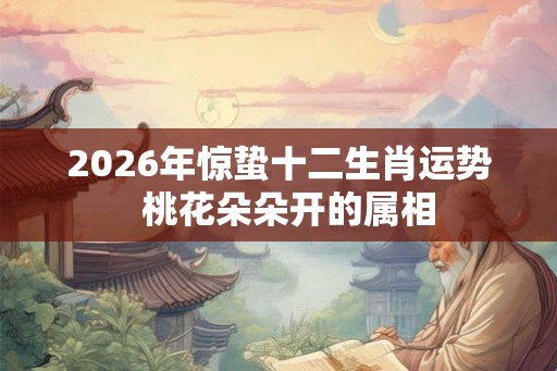2026年惊蛰十二生肖运势  桃花朵朵开的属相