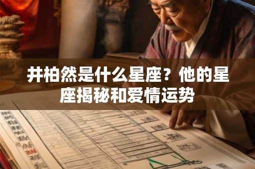 井柏然是什么星座?他的星座揭秘和爱情运势 井柏然是什么星座?他的星座揭秘和爱情运势