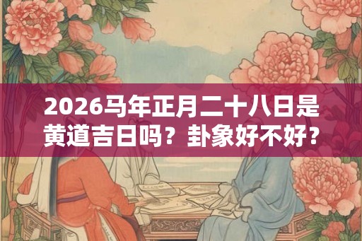 2026马年正月二十八日是黄道吉日吗？卦象好不好？