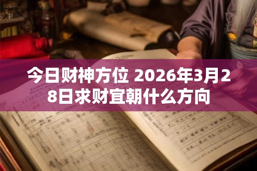 今日财神方位 2026年3月28日求财宜朝什么方向