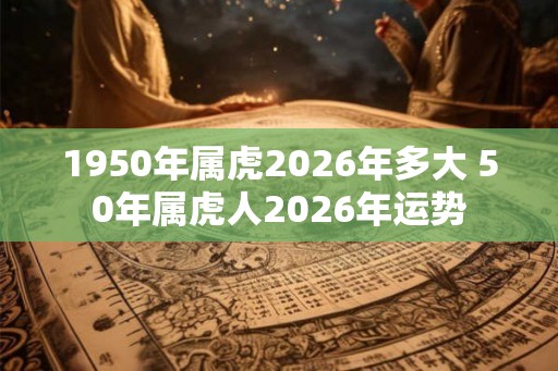 1950年属虎2026年多大 50年属虎人2026年运势