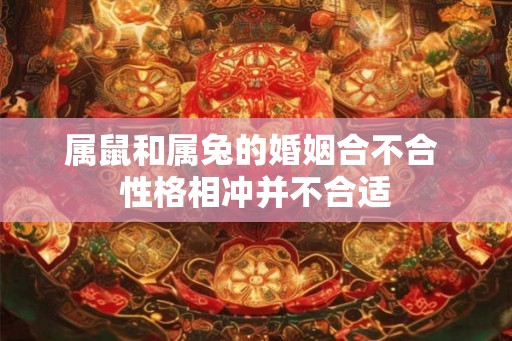 属鼠和属兔的婚姻合不合 性格相冲并不合适