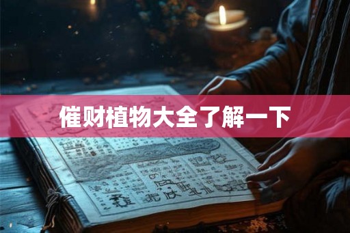 催财植物大全了解一下