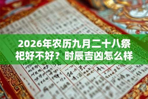 2026年农历九月二十八祭祀好不好？时辰吉凶怎么样？