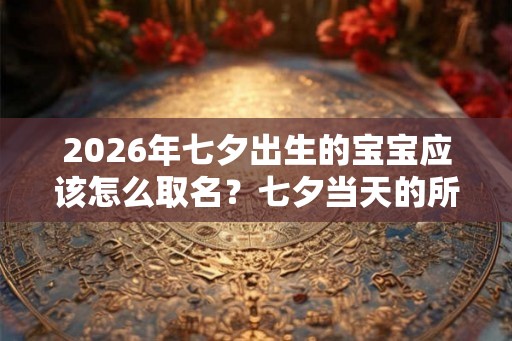 2026年七夕出生的宝宝应该怎么取名？七夕当天的所宜所忌是什么？