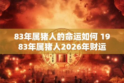 83年属猪人的命运如何 1983年属猪人2026年财运